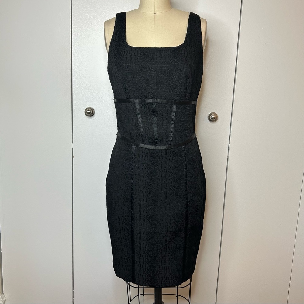NWT Bebe Snakeskin Jacquard Tank Pencil Dress